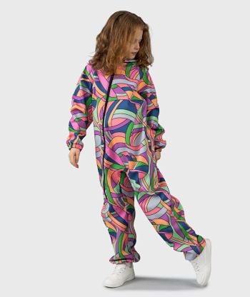Waterproof Softshell Overall Comfy Purpurfärgad Jumpsuit