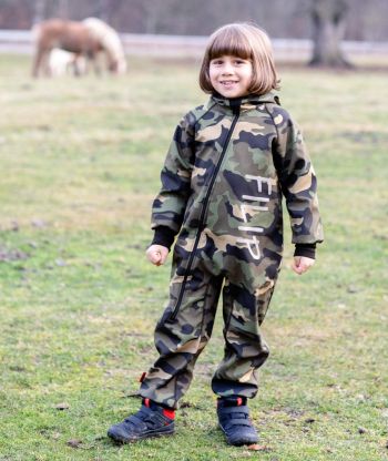 Waterproof Softshell Overall Comfy Green Military Jumpsuit