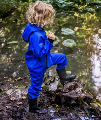 Waterproof Softshell Overall Blue Jumpsuit